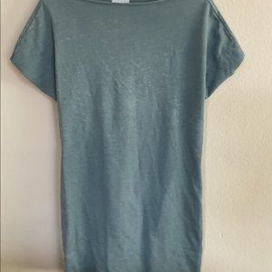 Blue casual dress/top, back cut out detail, never worn